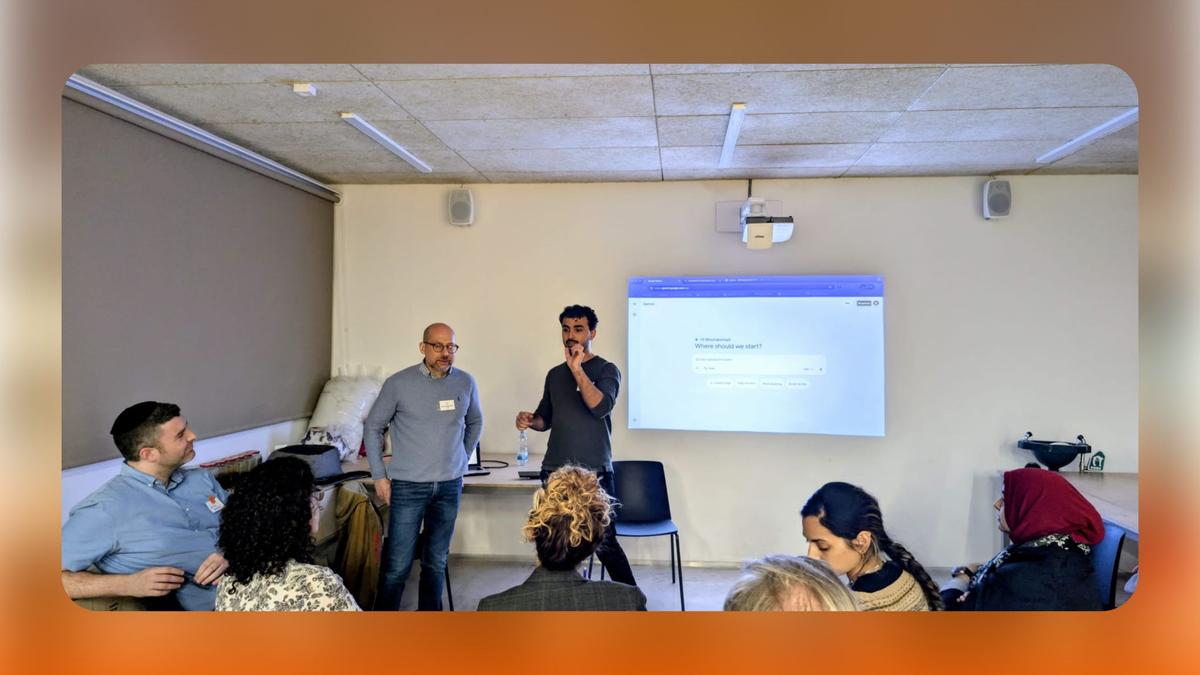 Builders collaborating